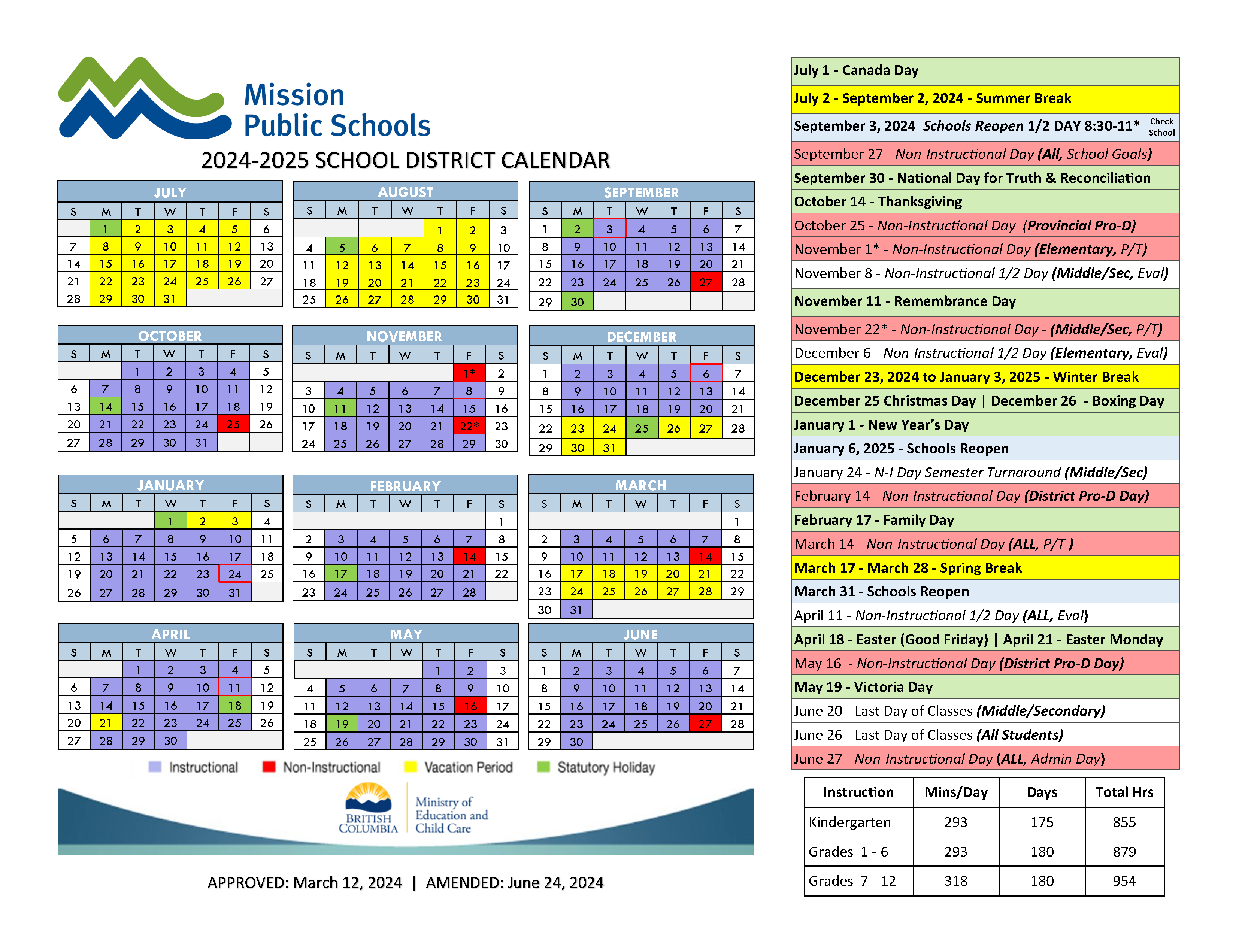 School District Calendars